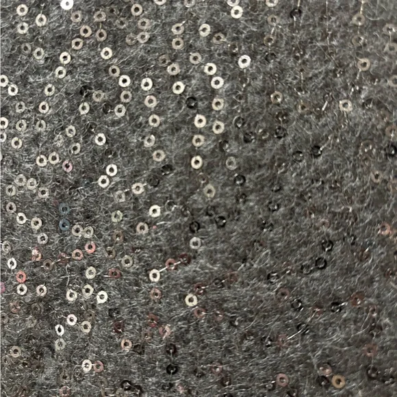 LOFT Black Sequin Wool Dress - Picture 5 of 5